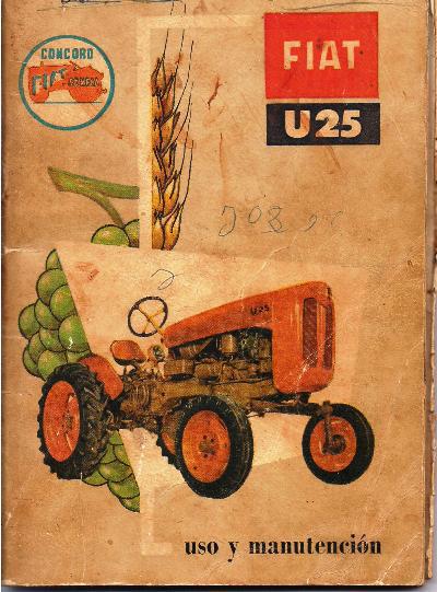 Repuesto Manual Usuario Fiat U25