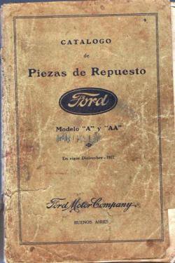 Repuesto Cat�logo Repuestos Ford A 1931